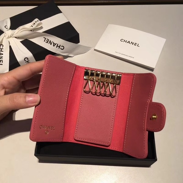 샤넬 키홀더 핑크