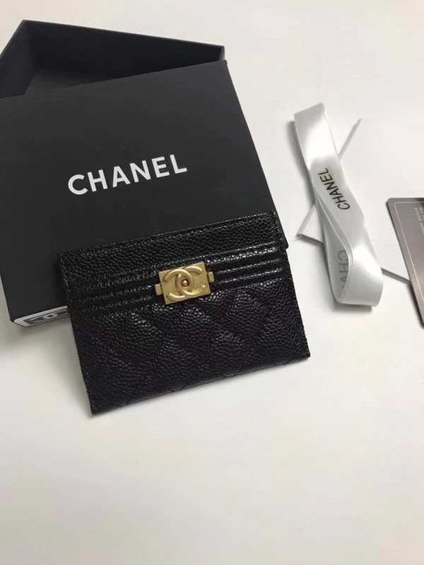 Chanel 2020 여성용 보이 엔틱 카드홀더 금장,은장