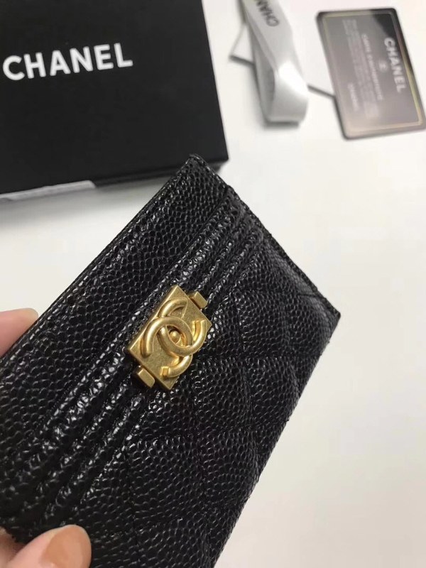 Chanel 2020 여성용 보이 엔틱 카드홀더 금장,은장