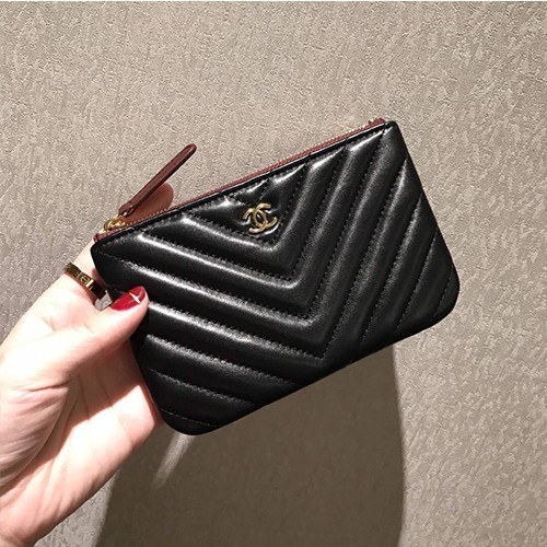 [CHANEL]샤넬 쉐브론 미니 파우치 A82365-6