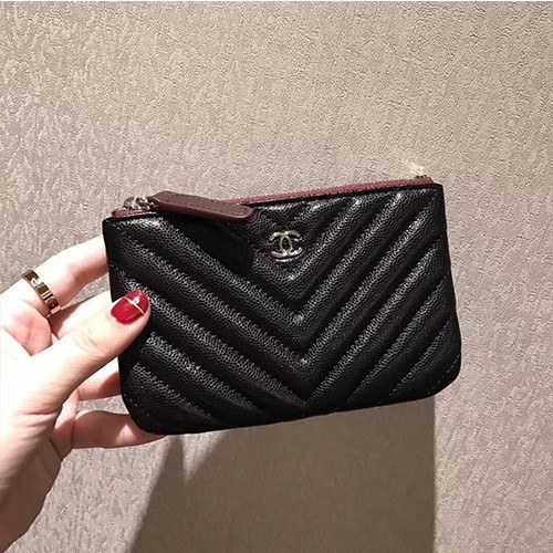 [CHANEL]샤넬 쉐브론 미니 파우치 A82365-1