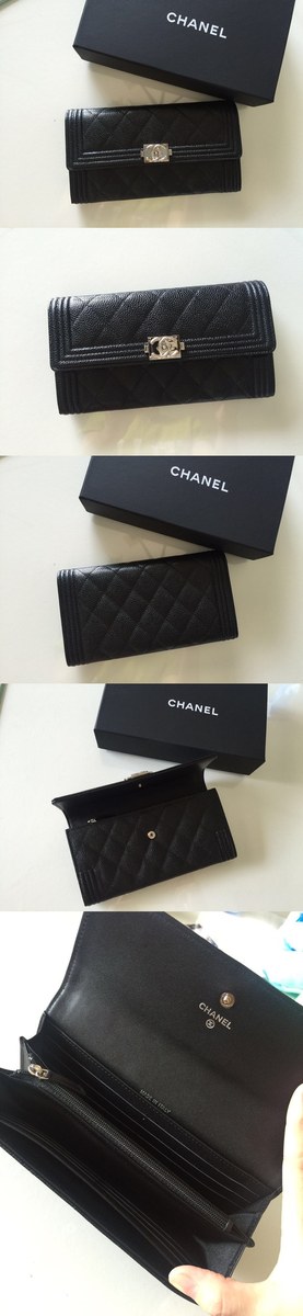 [CHANEL]샤넬 보이 플랩 지갑
