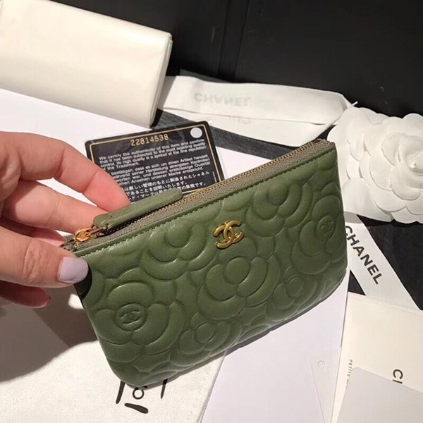 샤넬 동전지갑 그린