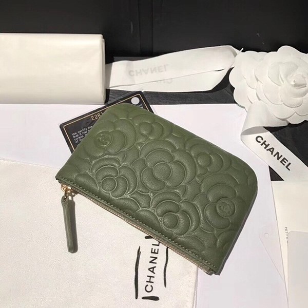 샤넬 동전지갑 그린