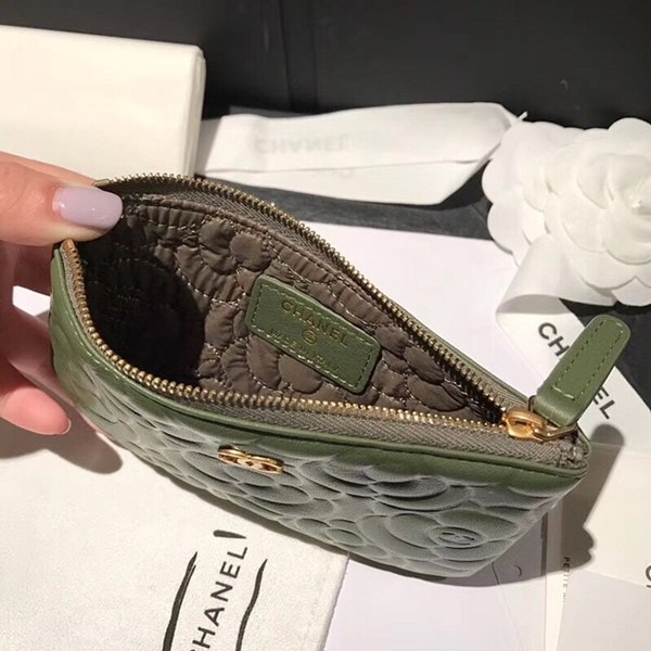 샤넬 동전지갑 그린