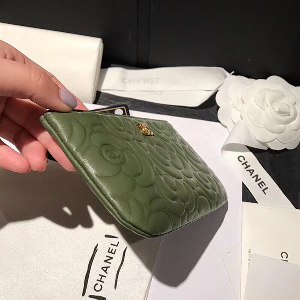 샤넬 동전지갑 그린