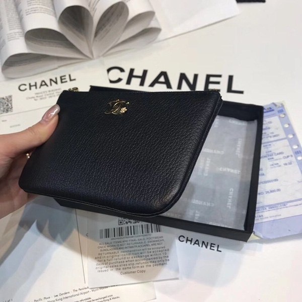 샤넬 소가죽 동전지갑 블랙 80019
