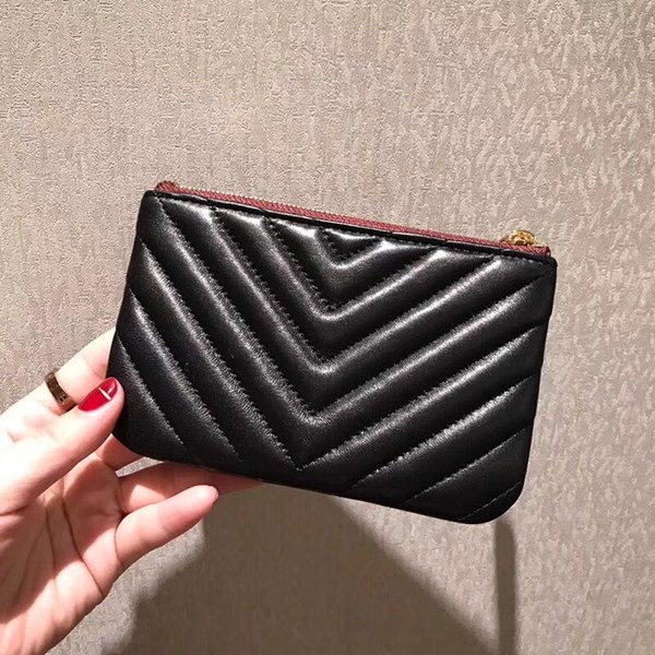 샤넬 램스킨 동전지갑 블랙