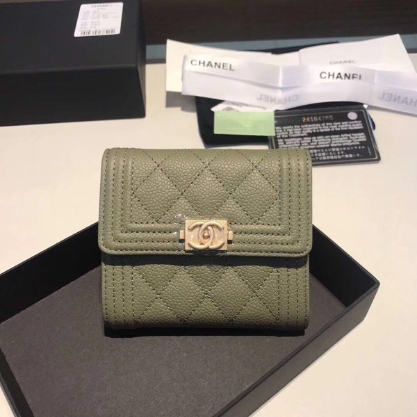 샤넬 LEBOY 지갑 케비어 금장 AS87088