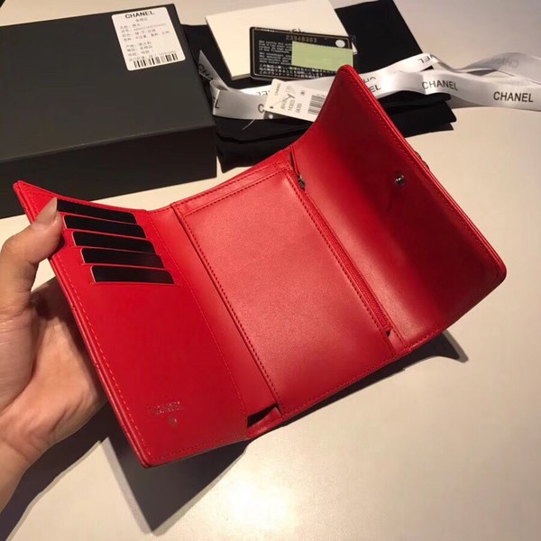 샤넬지갑 양가죽 은장 15CM AS87099