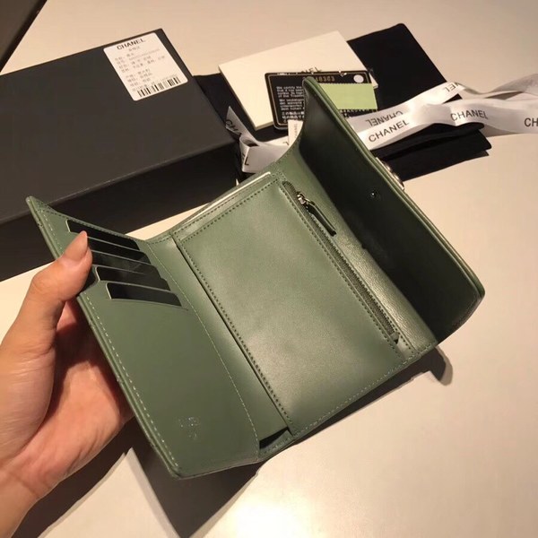 샤넬지갑 양가죽 은장 15CM AS87099