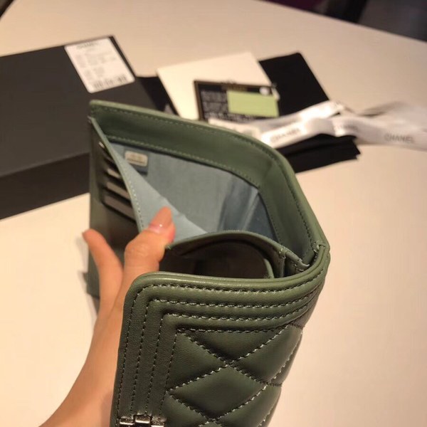 샤넬지갑 양가죽 은장 15CM AS87099