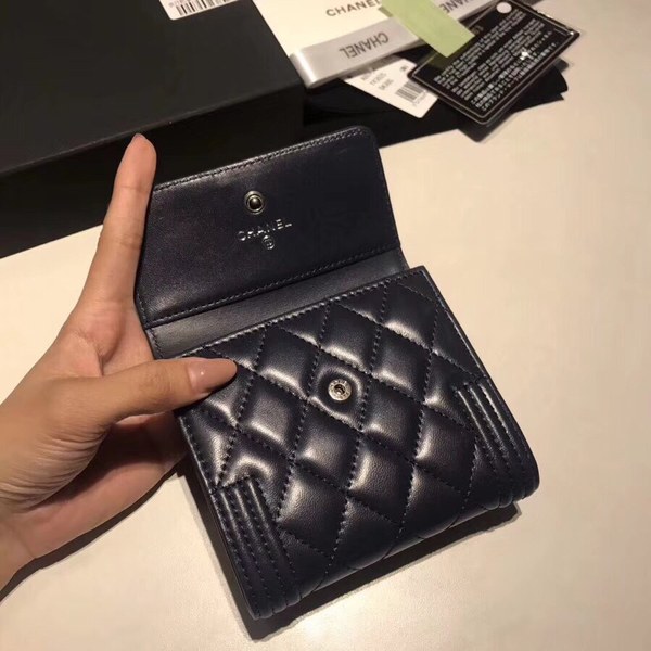 샤넬지갑 양가죽  은장 11CM AS87555