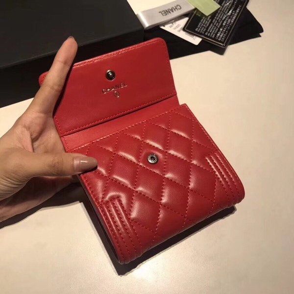 샤넬지갑 양가죽  은장 11CM AS87555