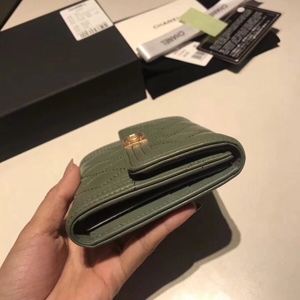 샤넬지갑 양가죽  금장 11CM AS87555