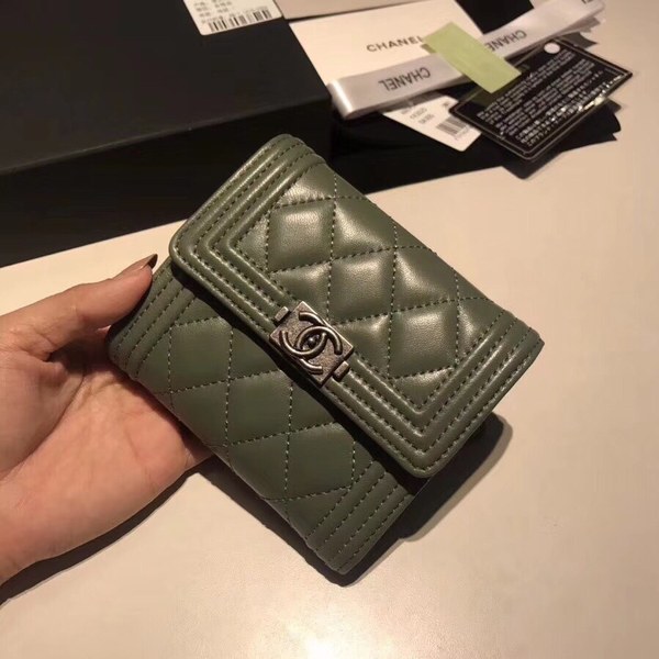 샤넬지갑 양가죽  은장 11CM AS87555