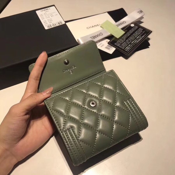 샤넬지갑 양가죽  은장 11CM AS87555