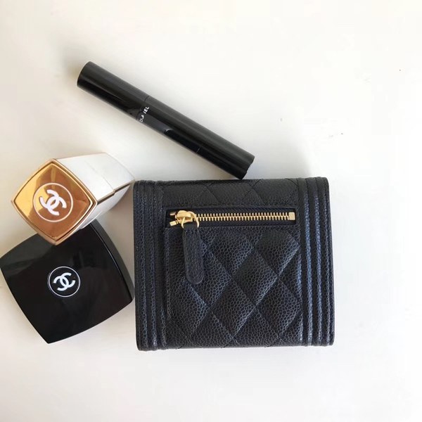 샤넬 LEBOY 지갑 케비어 금장 AS5040