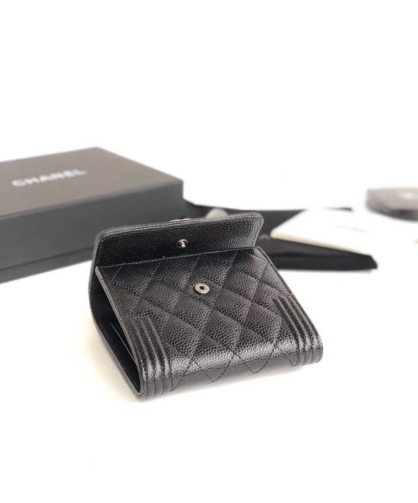 샤넬 LEBOY 지갑 케비어 은장 AS5041