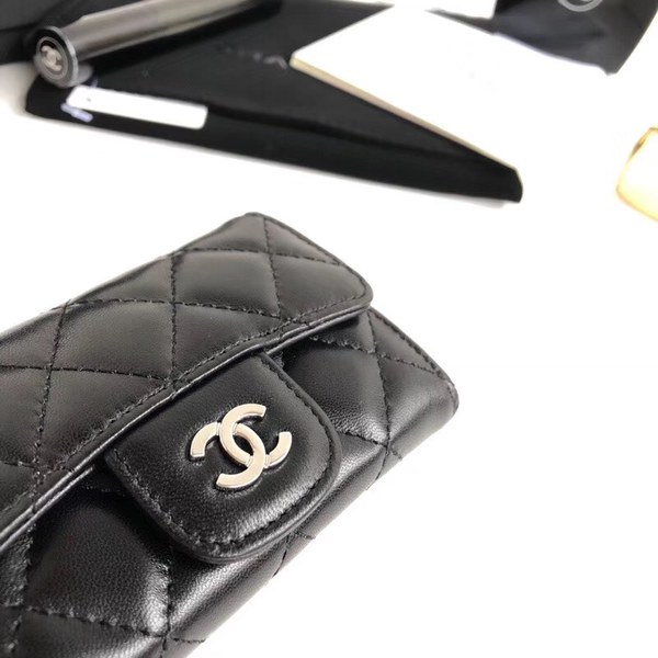 샤넬 카드지갑 램스킨 은장 A80799