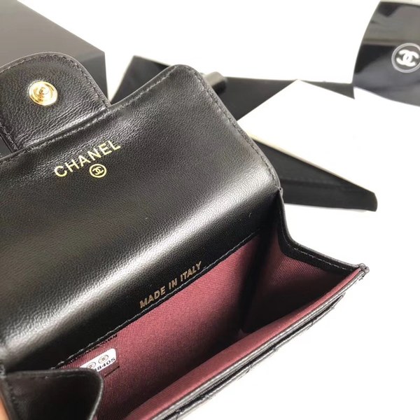 샤넬 카드지갑 램스킨 금장 A80799