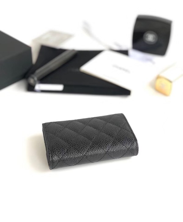 샤넬 카드지갑 케비어 은장 A80799