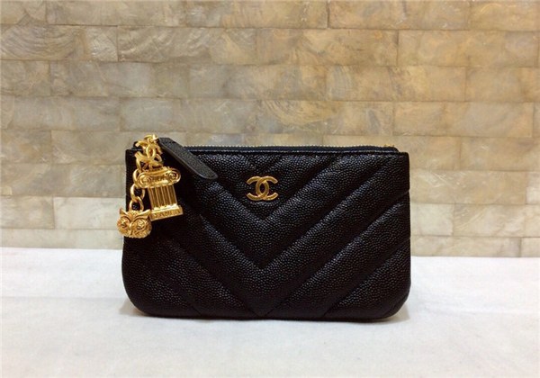 샤넬 케비어 금장 동전지갑 AS1010-1