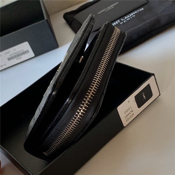 생로랑 캐비어 은장 반지갑 Y403723