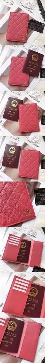 Chanel 샤넬 여권지갑 램스킨,캐비어 & 3가지 색상