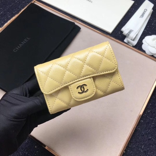Chanel 샤넬 캐비어 플랩 카드지갑 4컬러