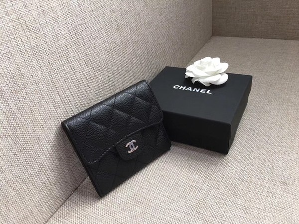 샤넬 캐비어 반지갑 c662