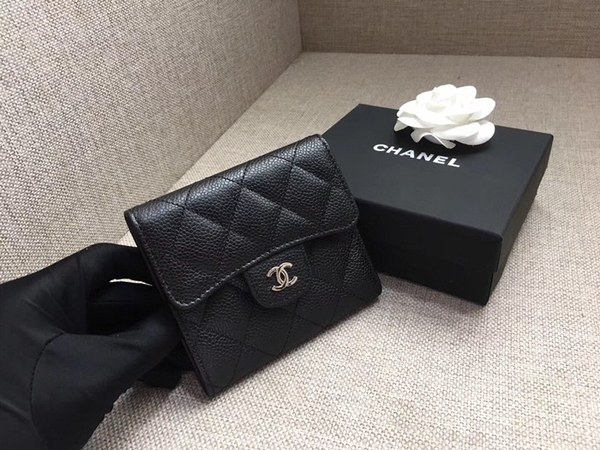 샤넬 캐비어 반지갑 c662