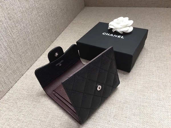 샤넬 캐비어 반지갑 c662