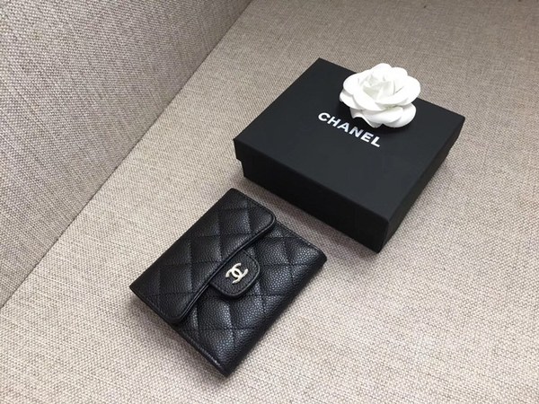 샤넬 캐비어 반지갑 c662