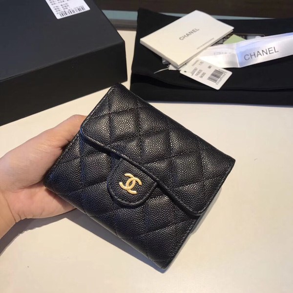 샤넬 캐비어 반지갑 11CM AS401052