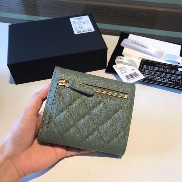 샤넬 캐비어 반지갑 11CM AS401052