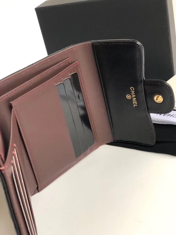 샤넬 지갑 램스킨 금장 AS5060