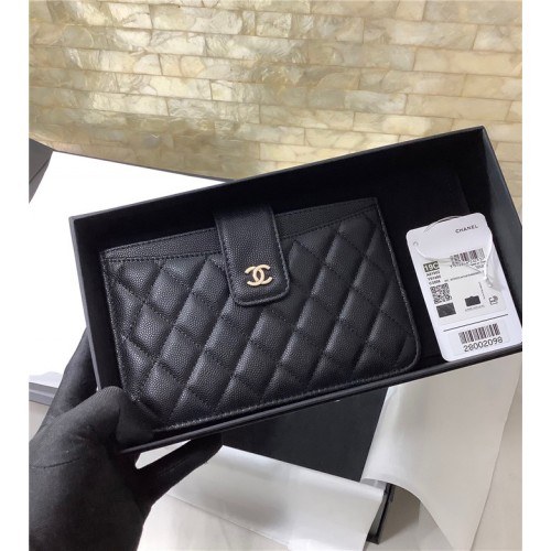 chanel 샤넬 케비어 카드 장지갑 C14011