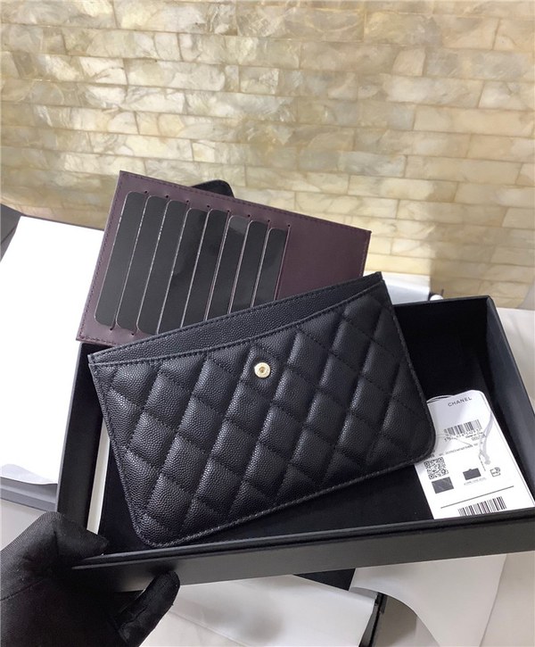 chanel 샤넬 케비어 카드 장지갑 C14011