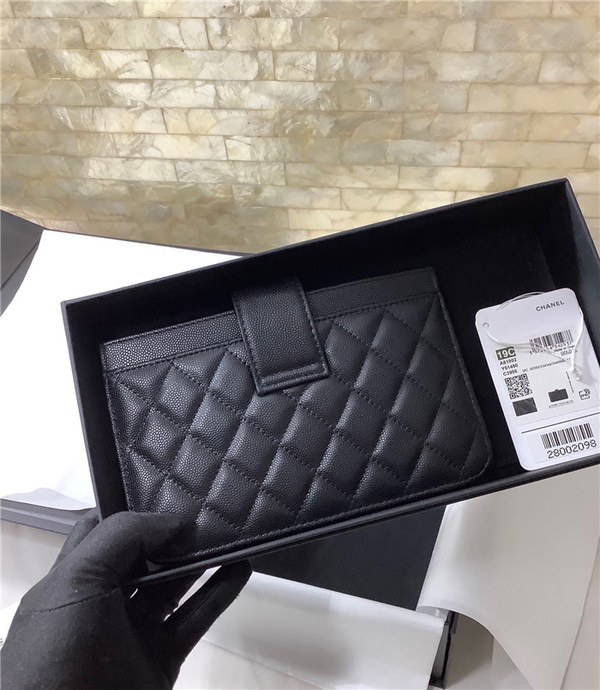 chanel 샤넬 케비어 카드 장지갑 C14011