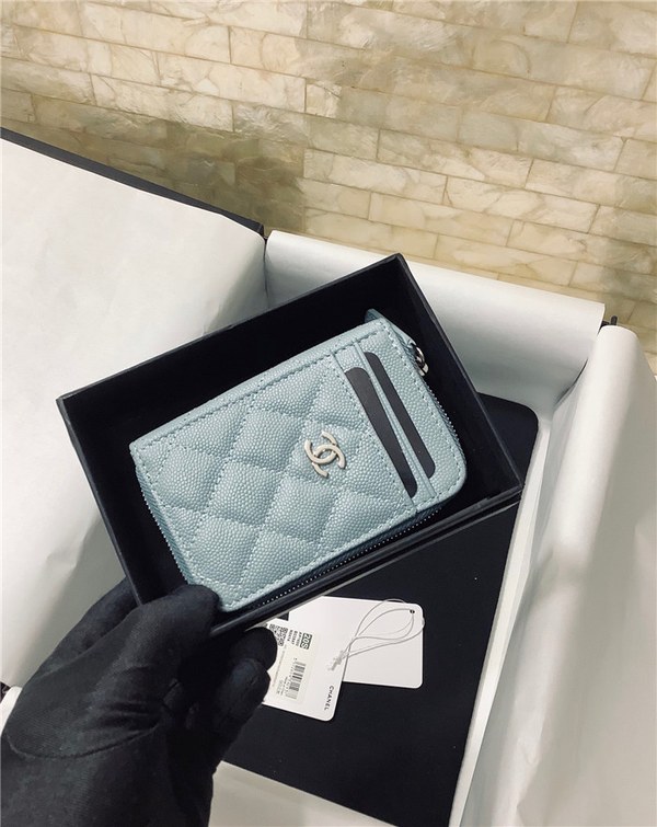 chanel 샤넬 케비어 카드지갑 AS2106