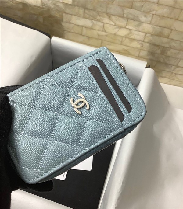 chanel 샤넬 케비어 카드지갑 AS2106