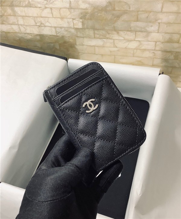 chanel 샤넬 케비어 카드지갑 AS2106