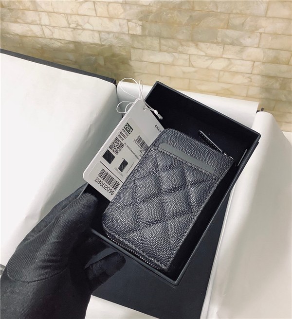 chanel 샤넬 케비어 카드지갑 AS2106