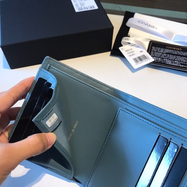 샤넬 캐비어 반지갑 11CM AS401052