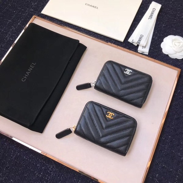 (미러급) 샤넬 캐비어 쉐브론 카드지갑