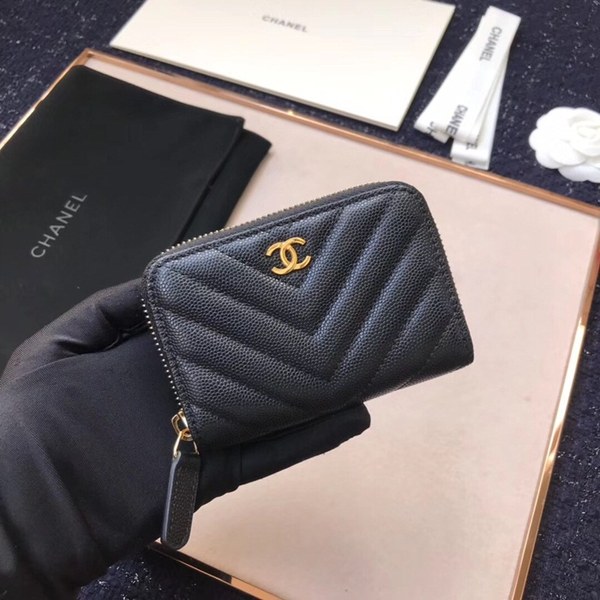 (미러급) 샤넬 캐비어 쉐브론 카드지갑