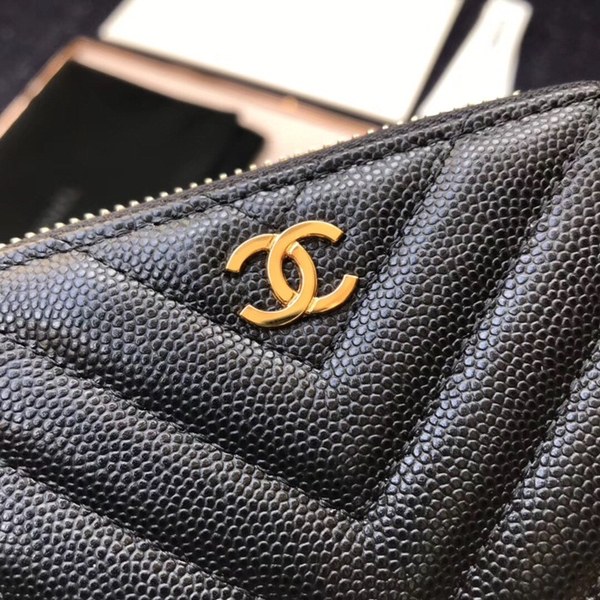 (미러급) 샤넬 캐비어 쉐브론 카드지갑