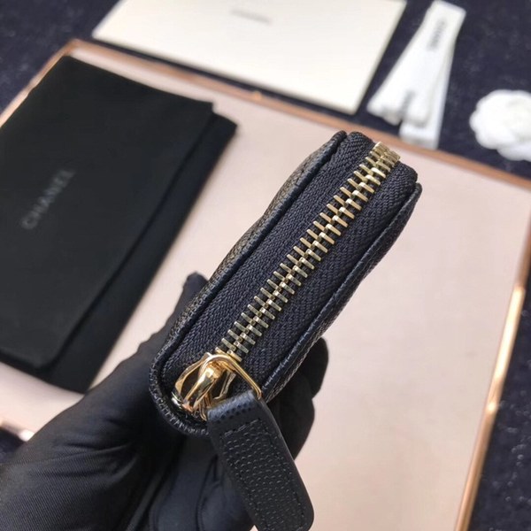 (미러급) 샤넬 캐비어 쉐브론 카드지갑