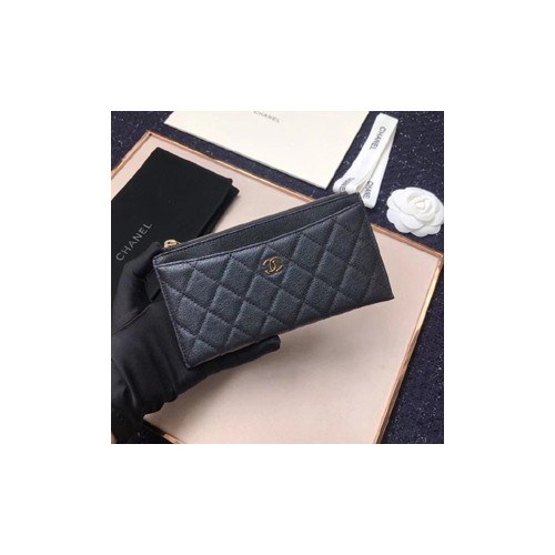 Chanel 샤넬 캐비어 지퍼장지갑 19510